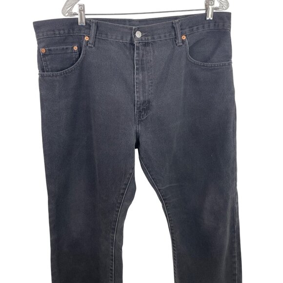 Levis 517 Black Denim Jeans Mens Size 40x32 Straight Leg - Picture 3 of 9